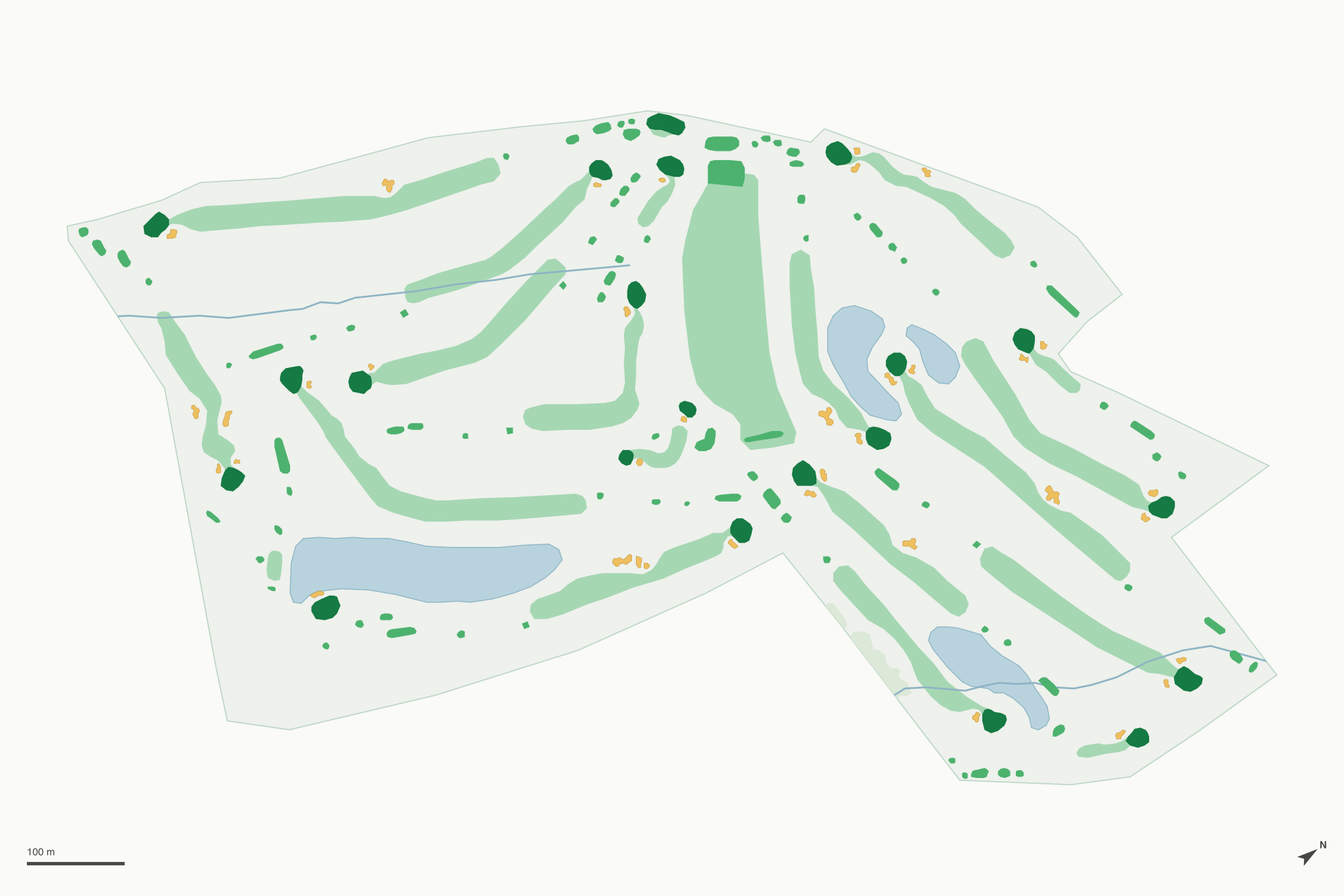 Map of Hillcrest Golf Club