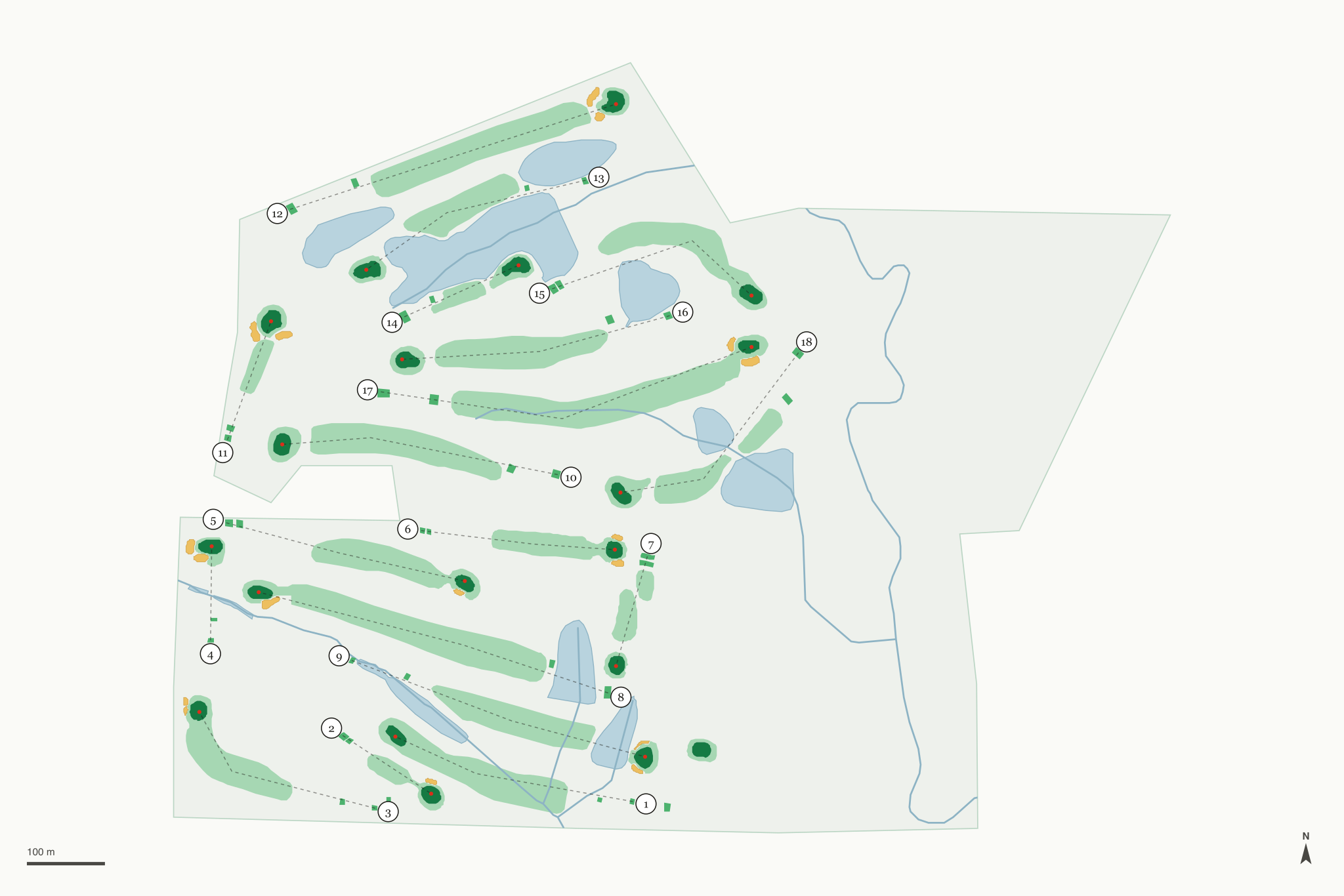 Map of Oak Brook Golf Club