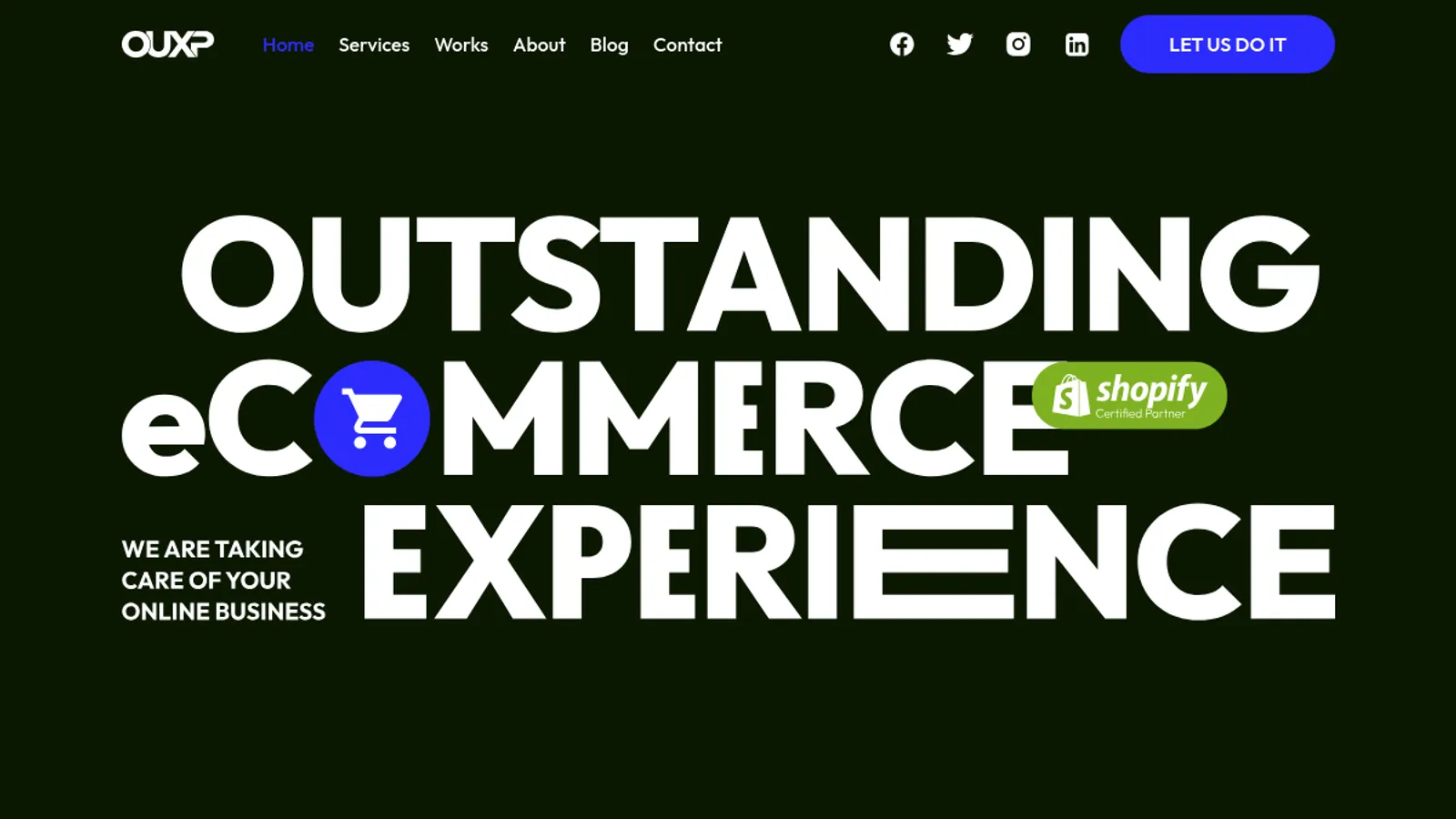 Screenshot of the Outstanding Experience - Theme, App customization | Troubleshooting | Recharge | Subscription Setup homepage