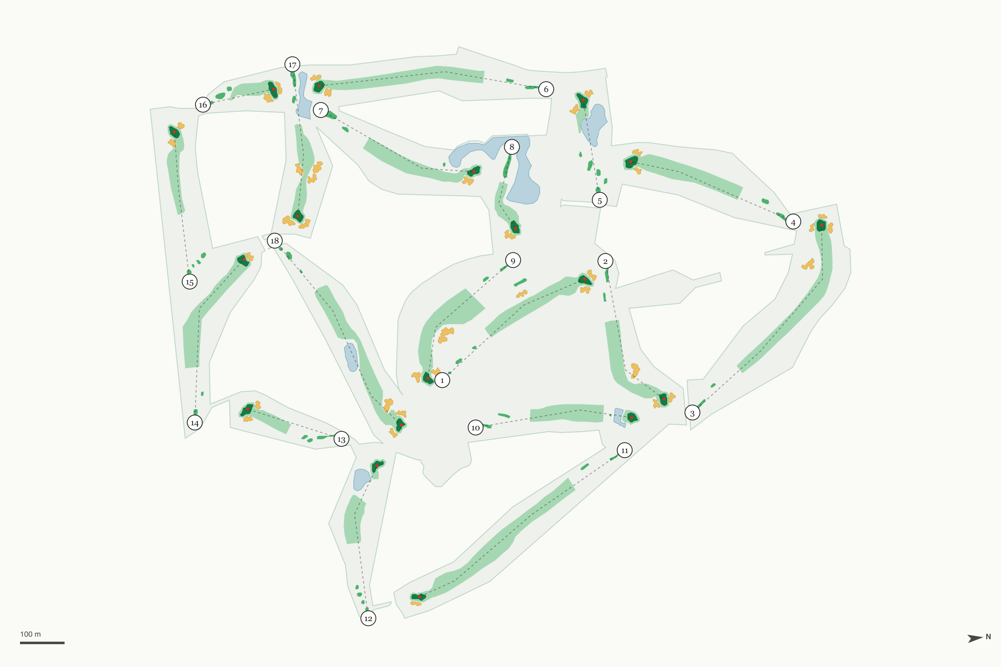 Map of Rio Bravo Country Club