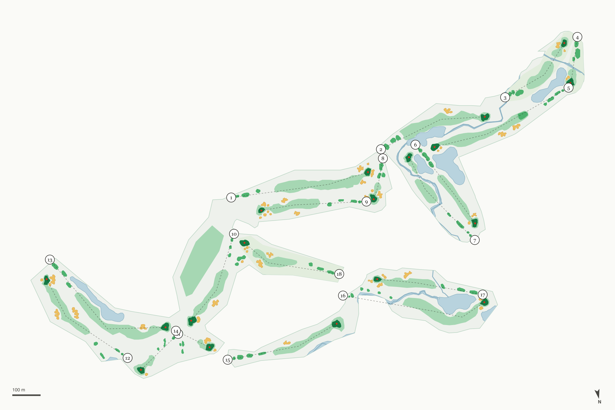 Map of Mariana Butte Golf Course