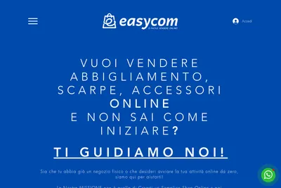 Screenshot of the EASYCOM ITALIA homepage