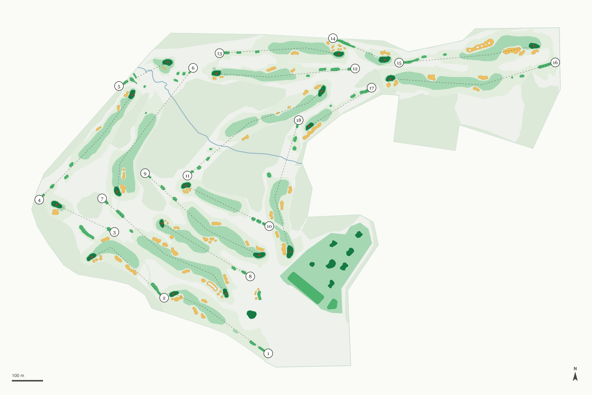 Map of The Fort Golf Course
