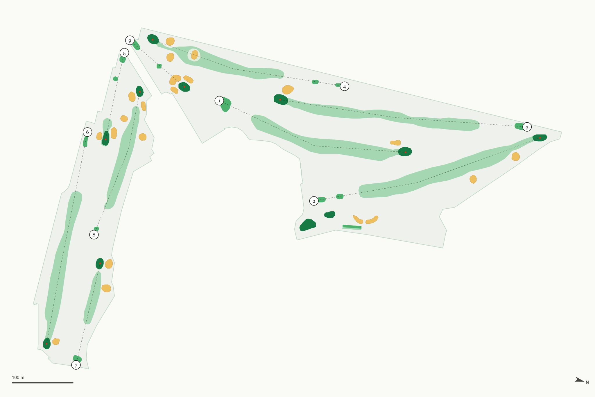 Map of South Shore Golf Course