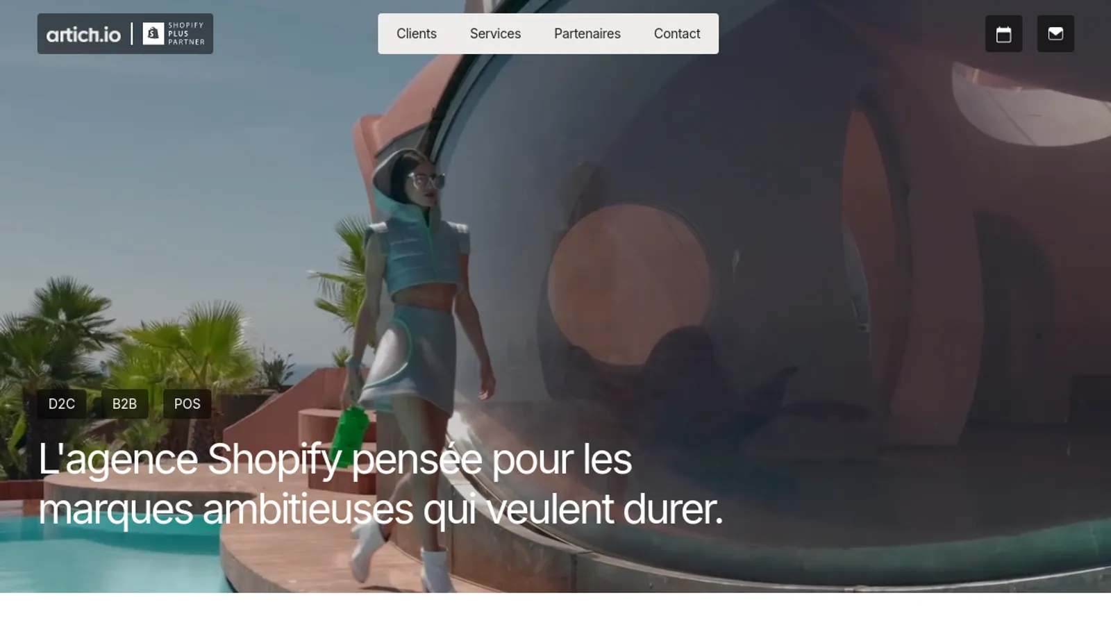 Screenshot of the ARTICH.IO homepage