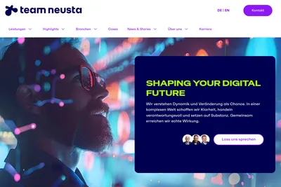 Screenshot of the OCTAGEN | Ein team neusta Unternehmen homepage