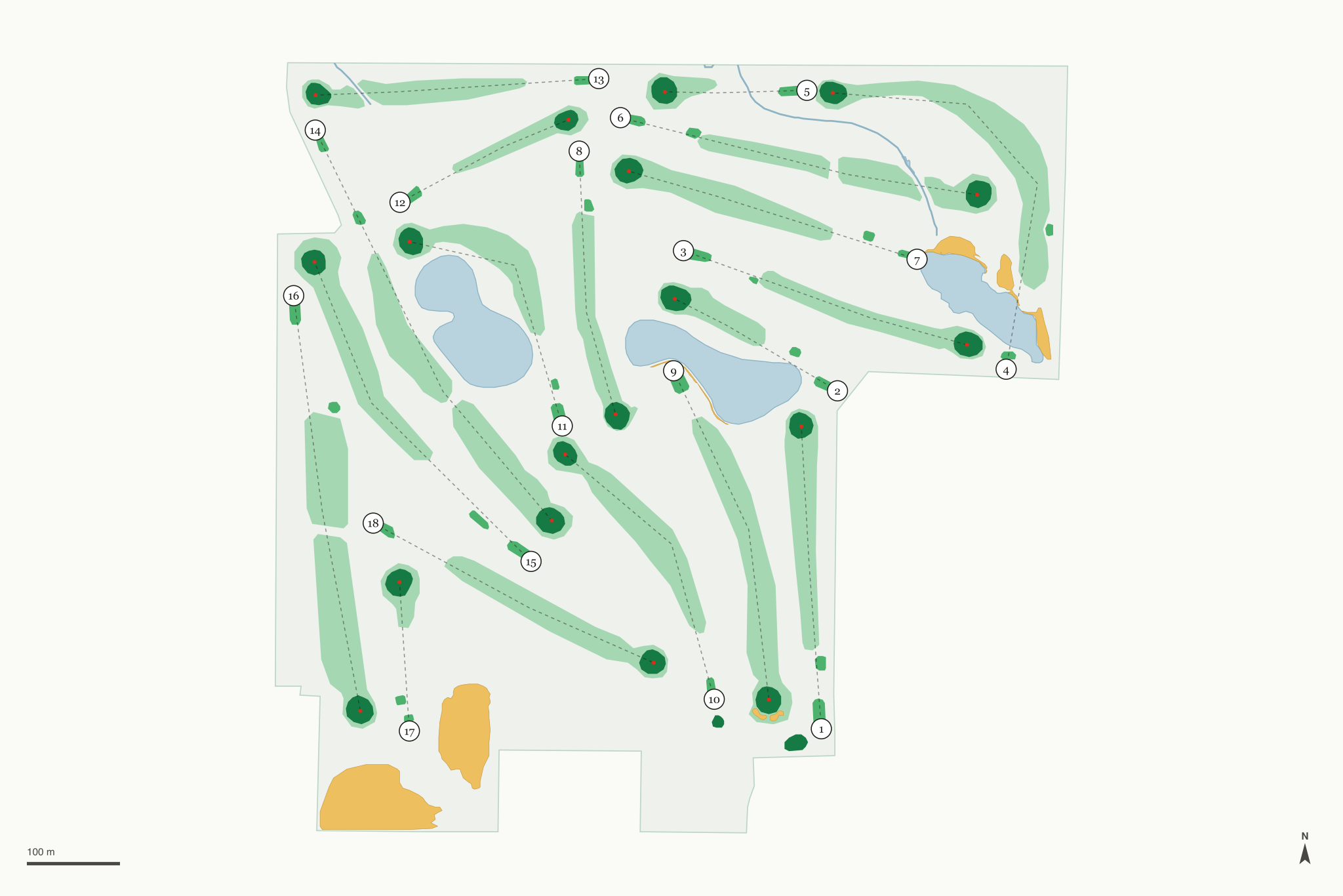 Map of Royal Crest Golf Club