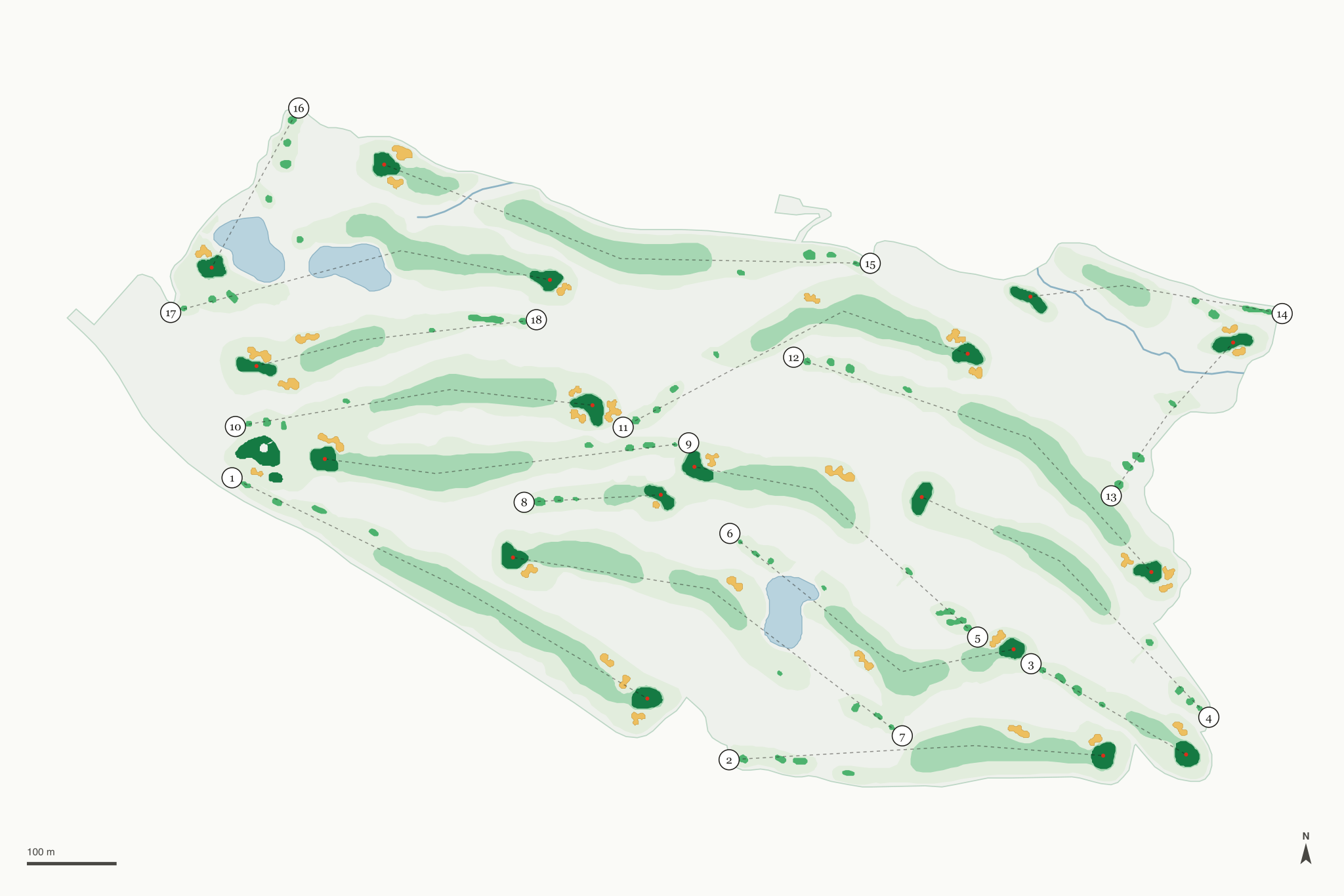 Map of Coyote Moon Golf Course