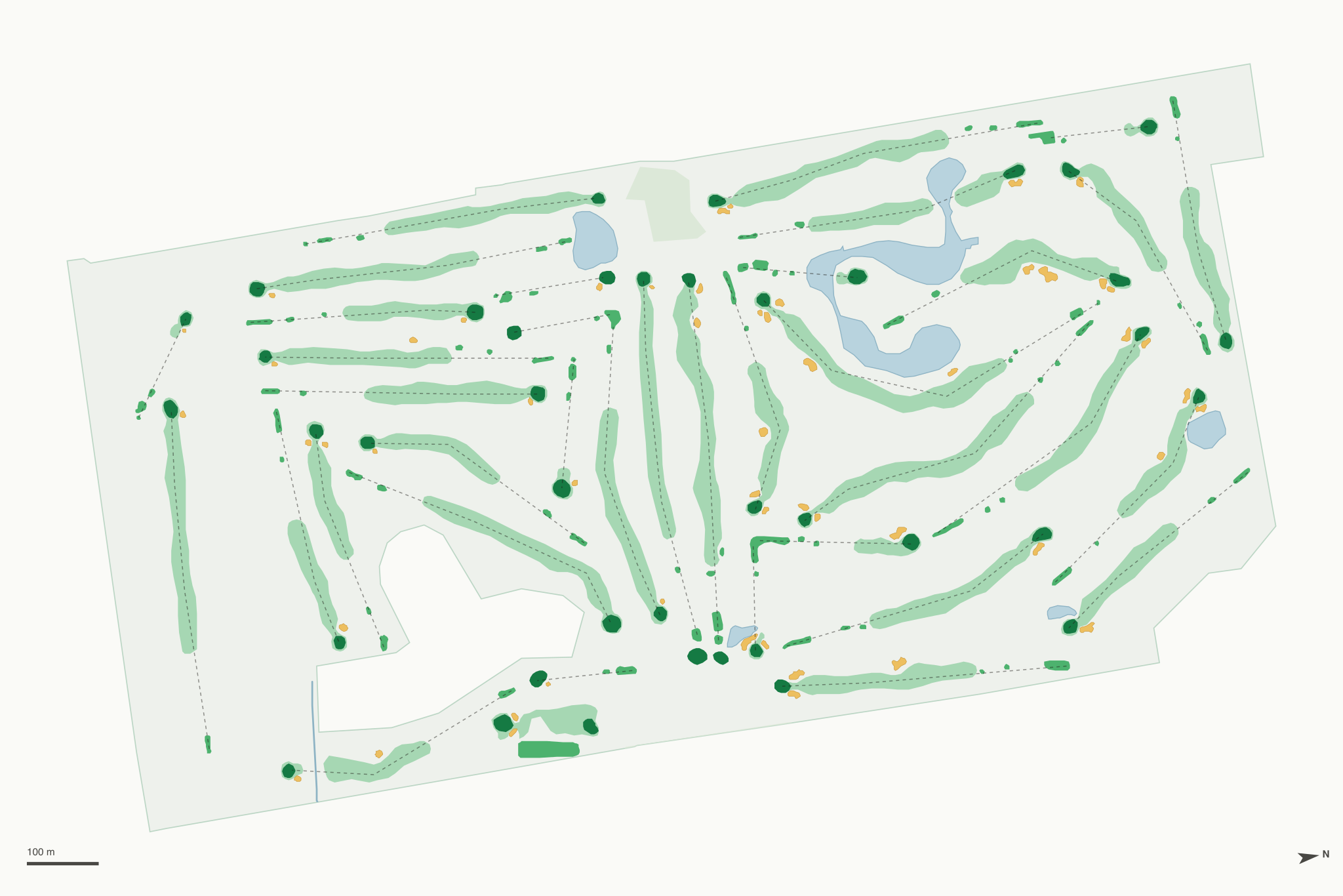 Map of University of Illinois Golf Orange and Blue Courses