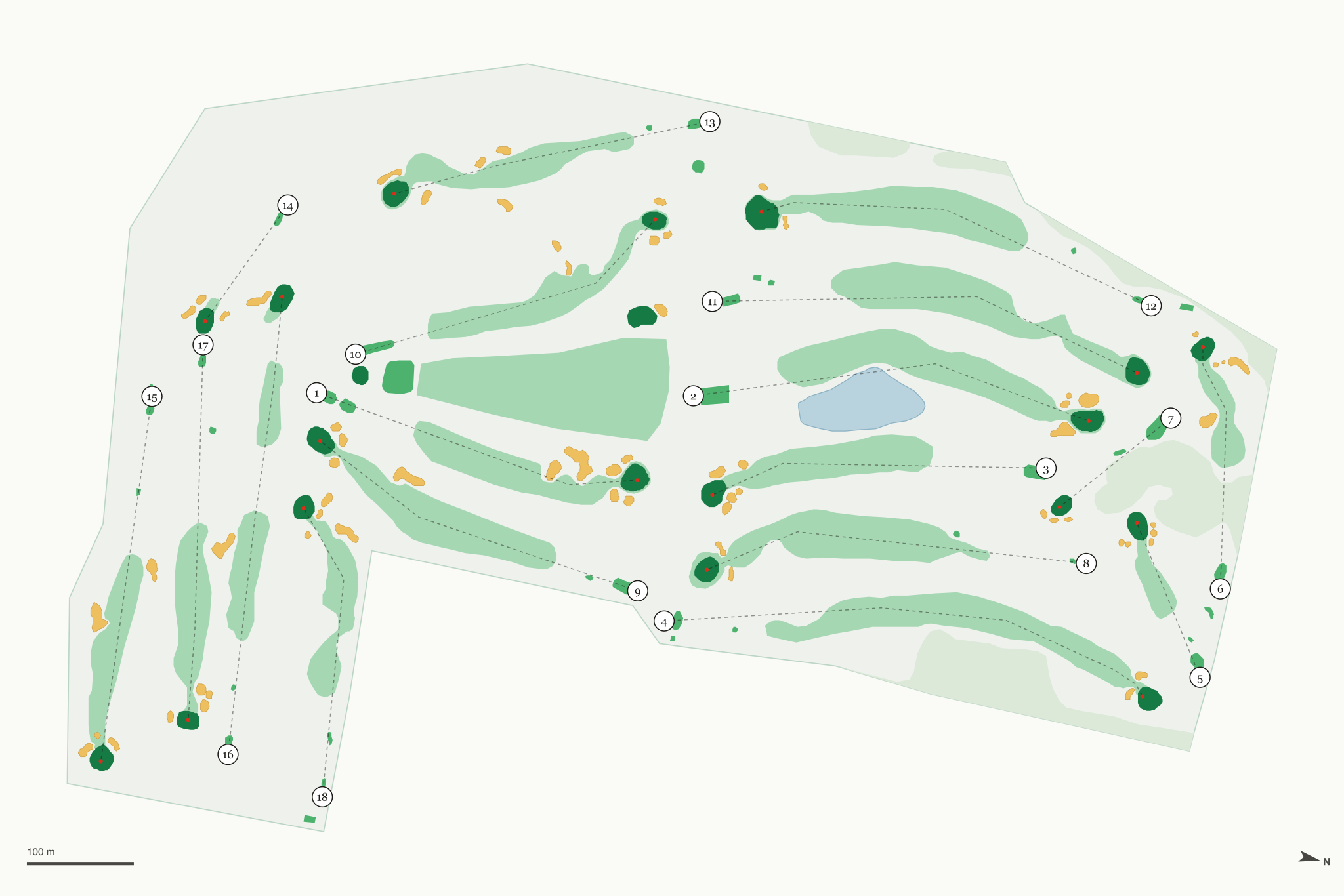Map of Marquette Golf Club