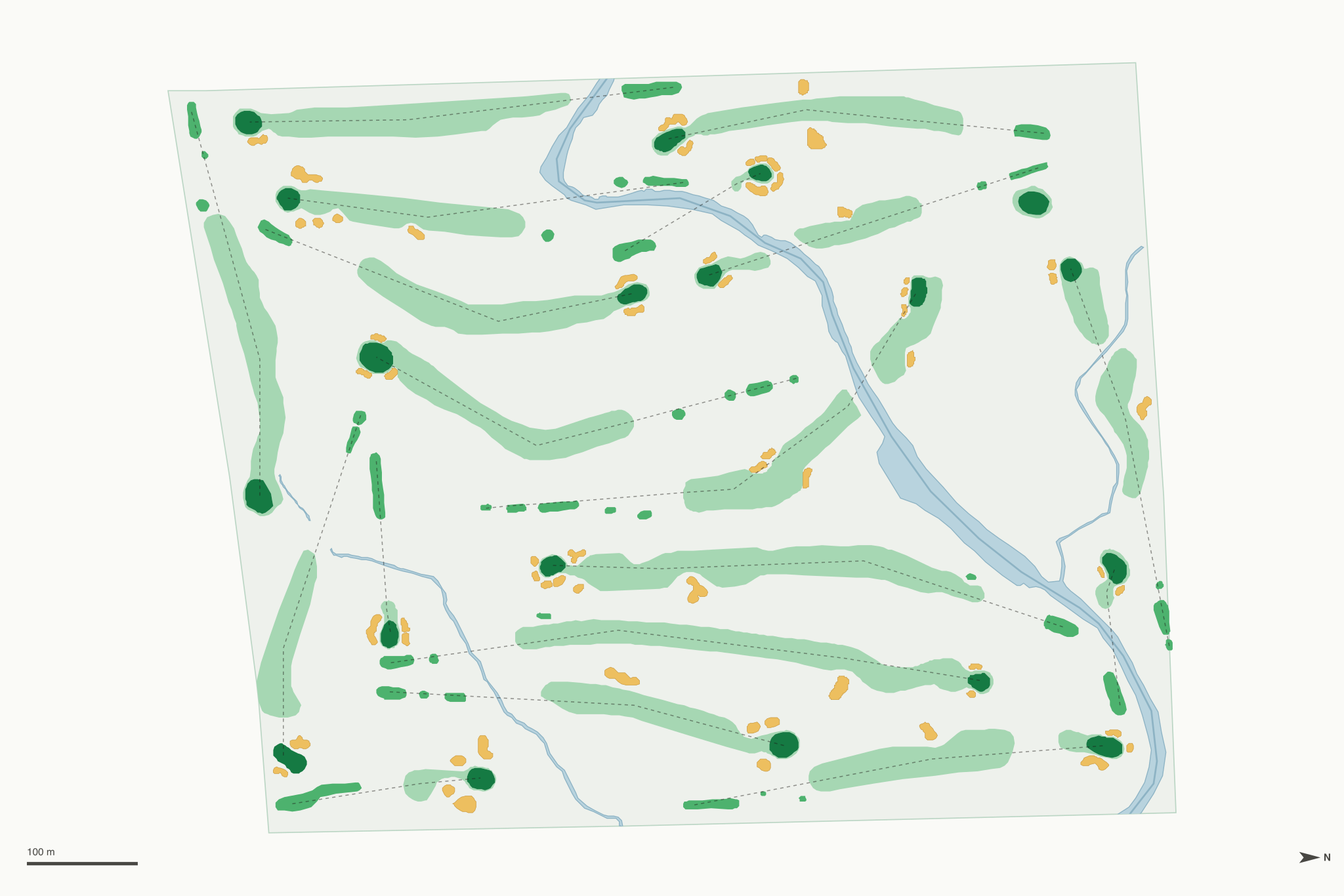 Map of Highland Meadows Golf Club