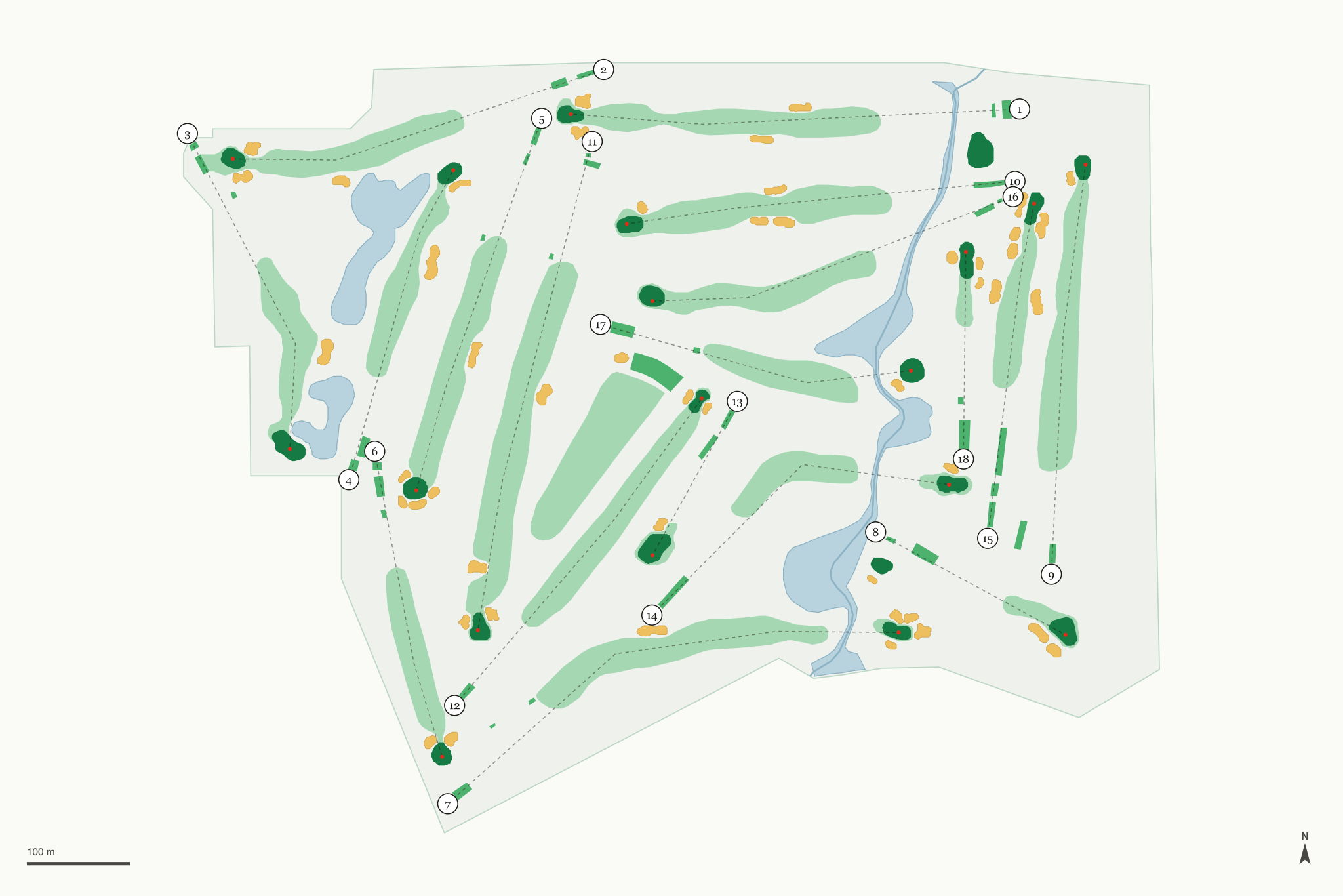 Map of Bellingham Golf and Country Club