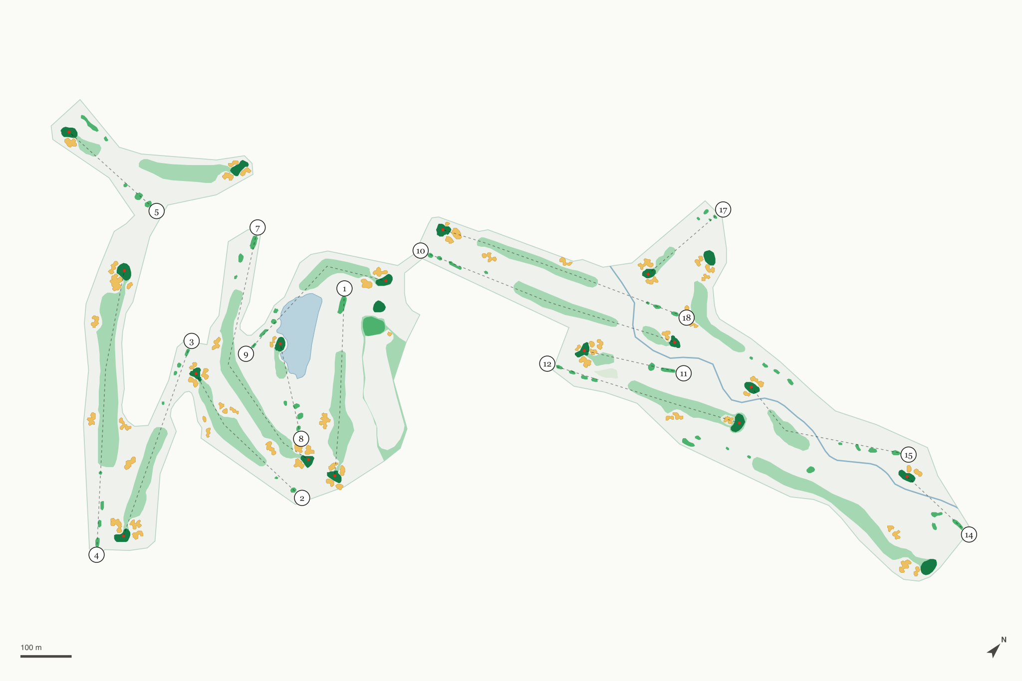 Map of Rollingstone Ranch Golf Course