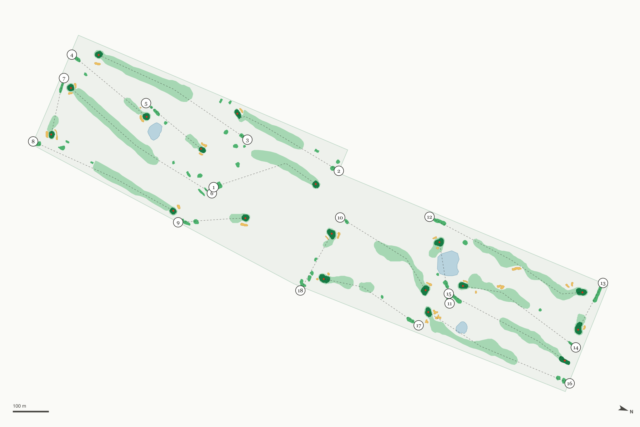 Map of Liberty Hills Golf Club