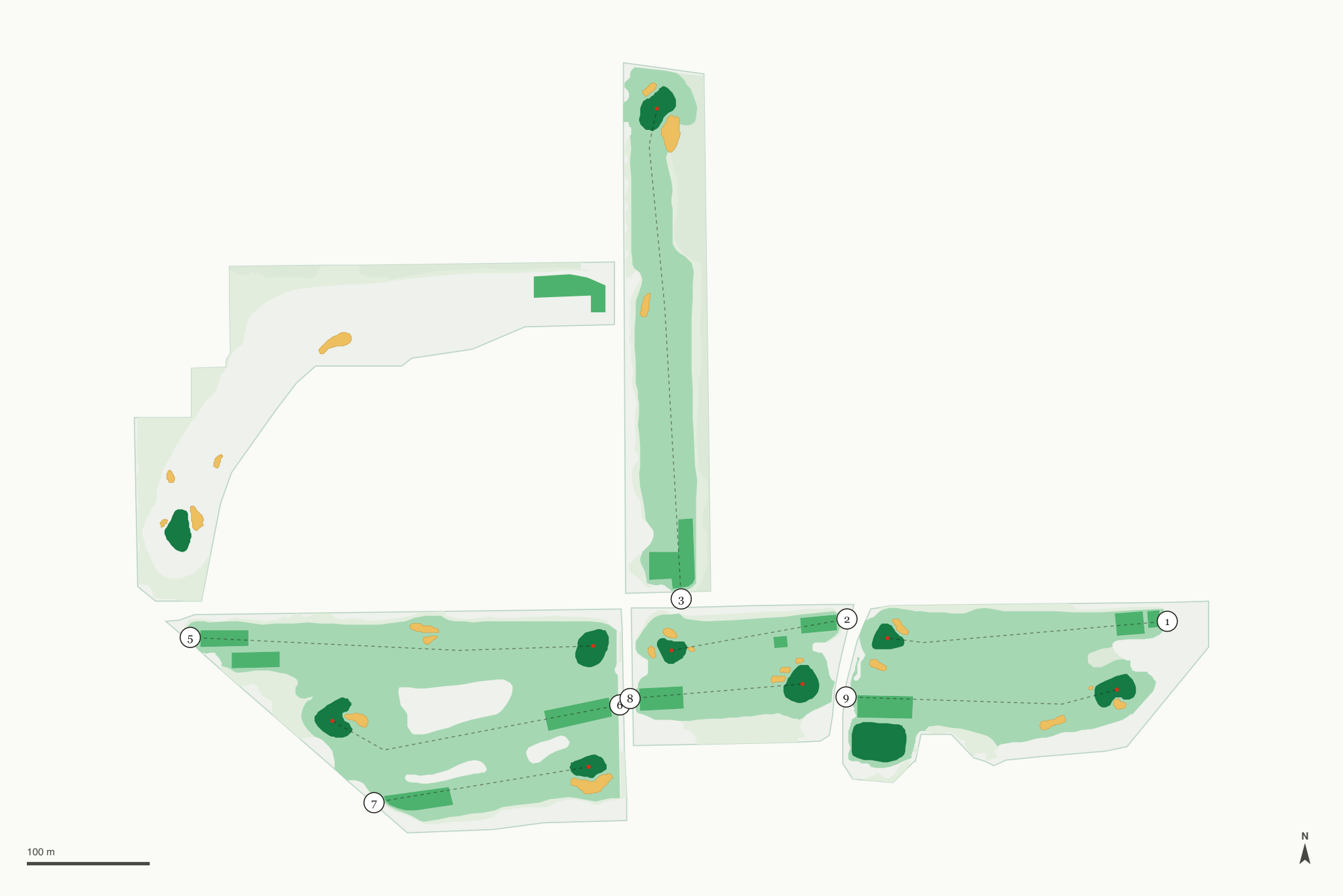 Map of Winter Park Golf Course