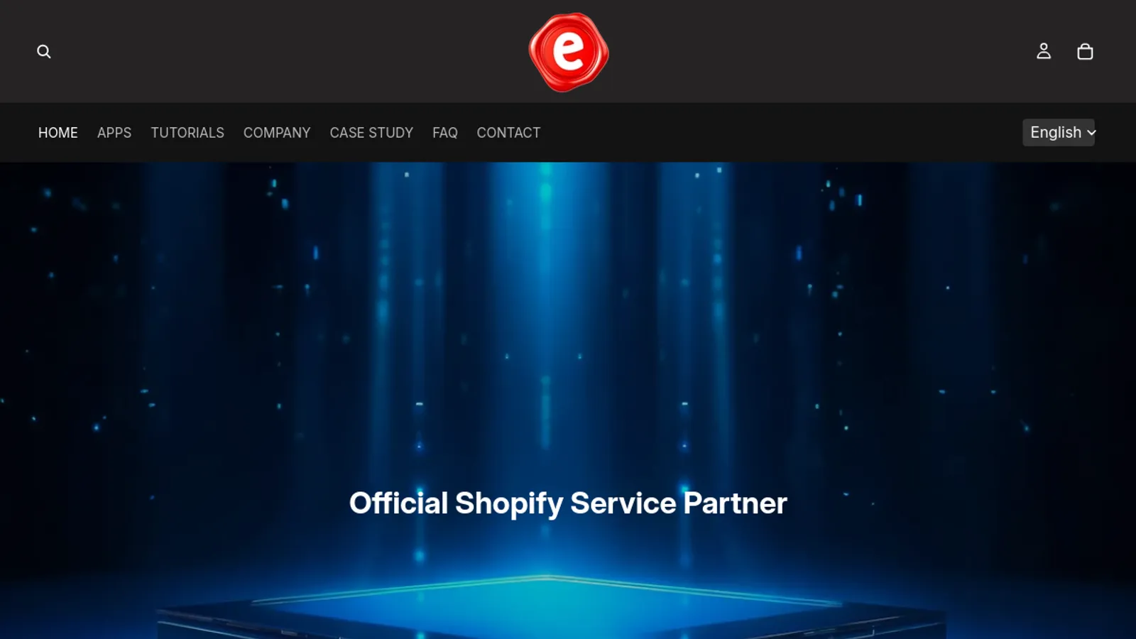 Screenshot of the eKommissar homepage