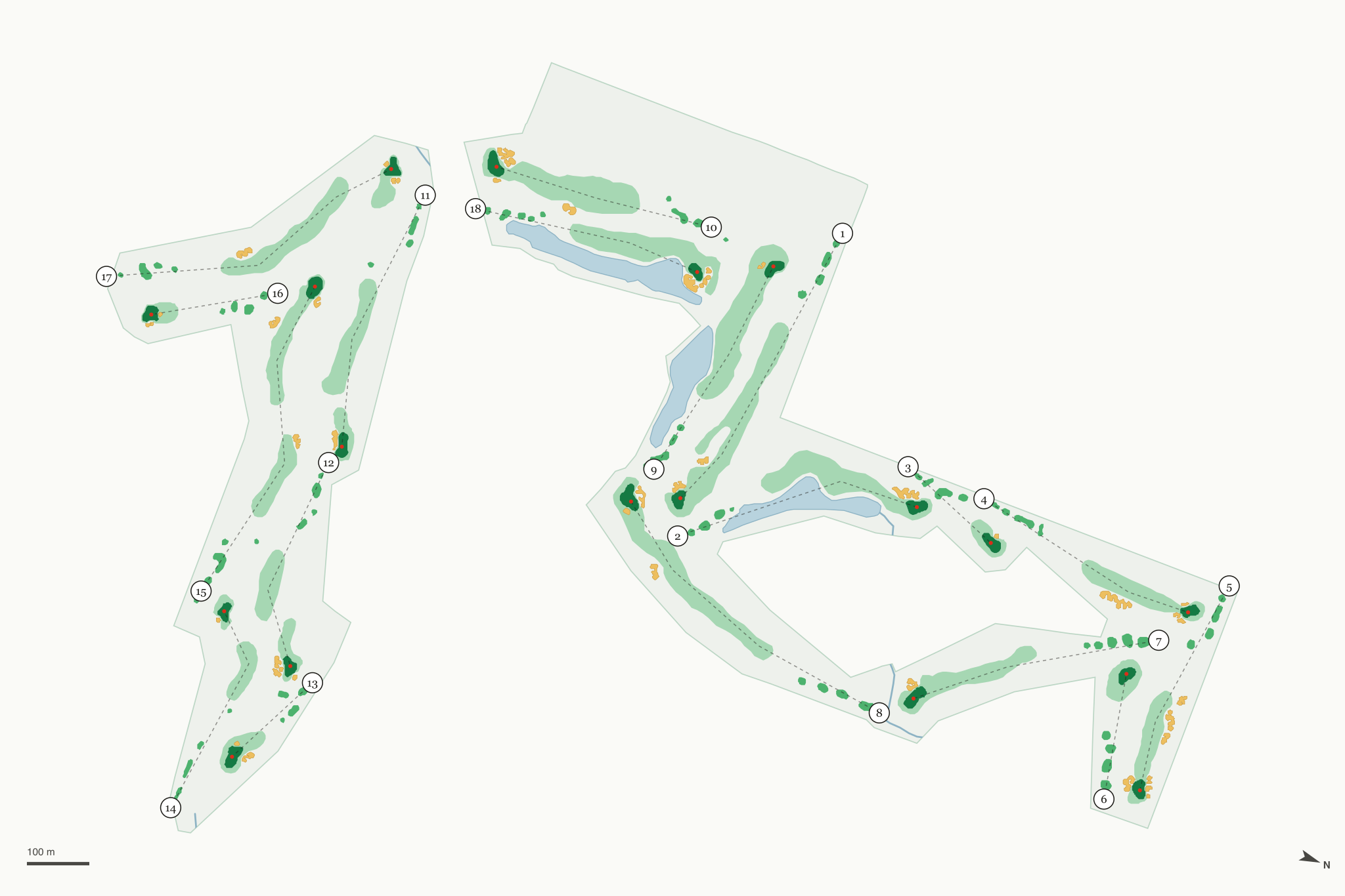 Map of Dove Valley Ranch Golf Club