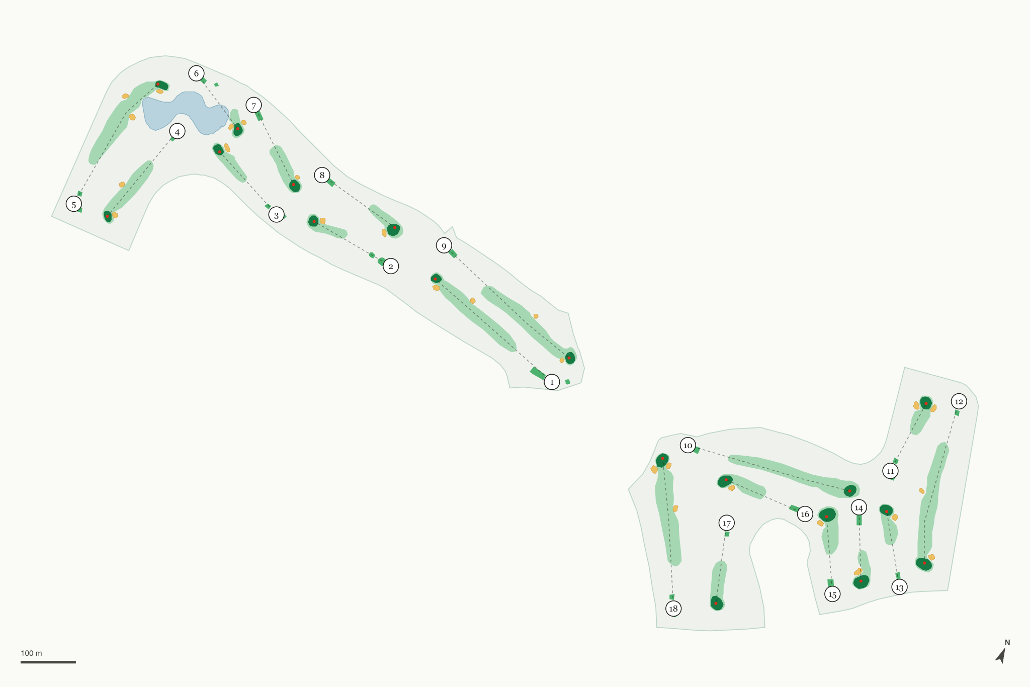 Map of Willowbrook Golf Course