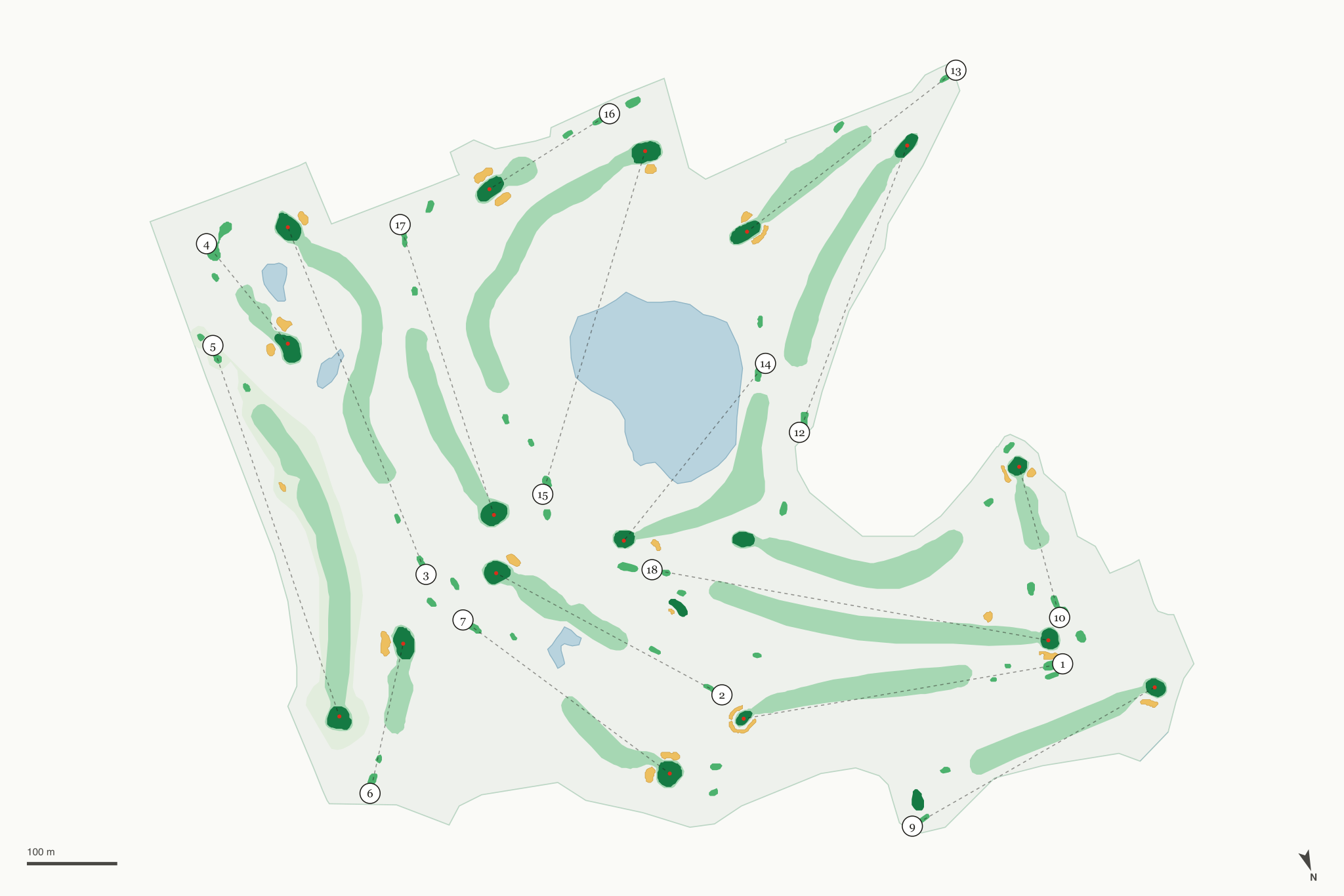 Map of Fox Lake Golf Club