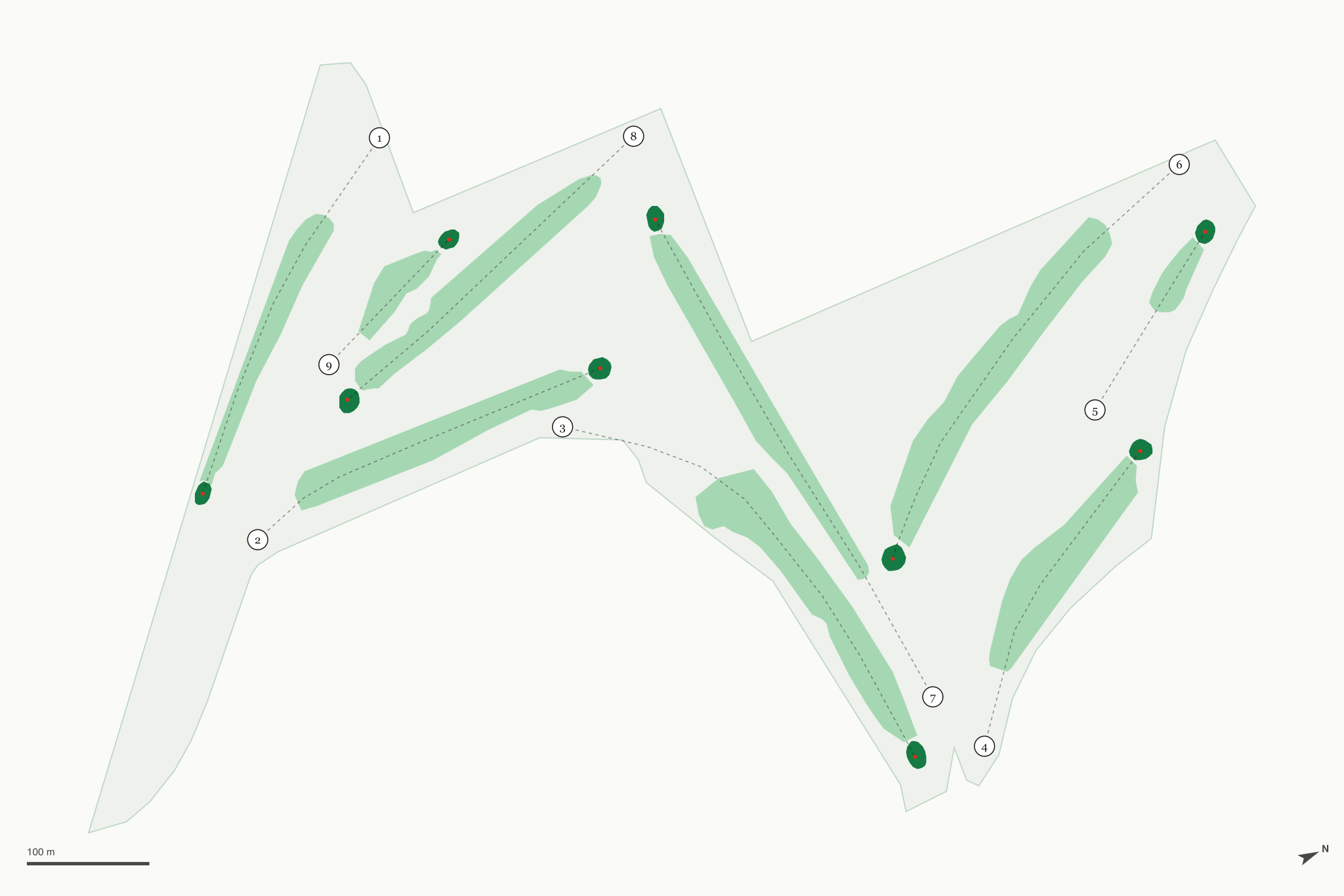 Map of Ellensburg Golf & Country Club