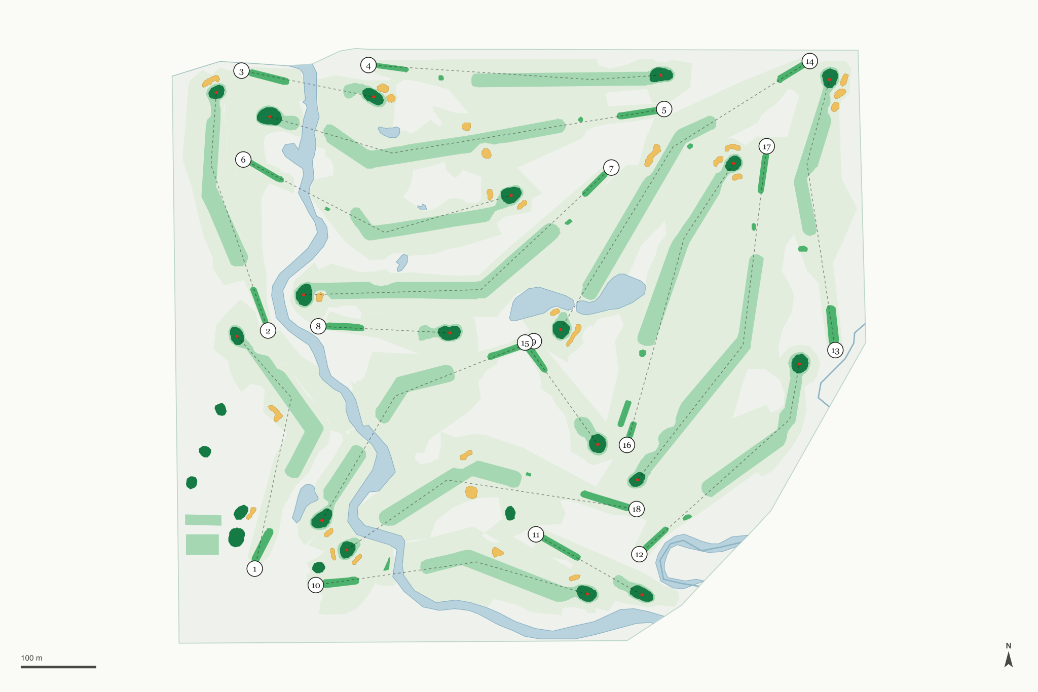 Map of IMA Brookwood Golf Club