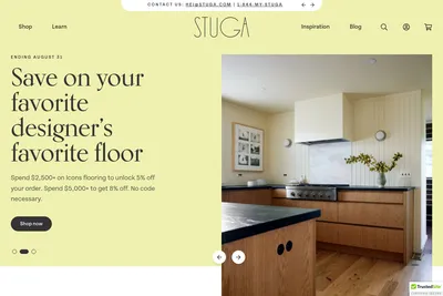 Screenshot of the Alpha Ecommerce homepage