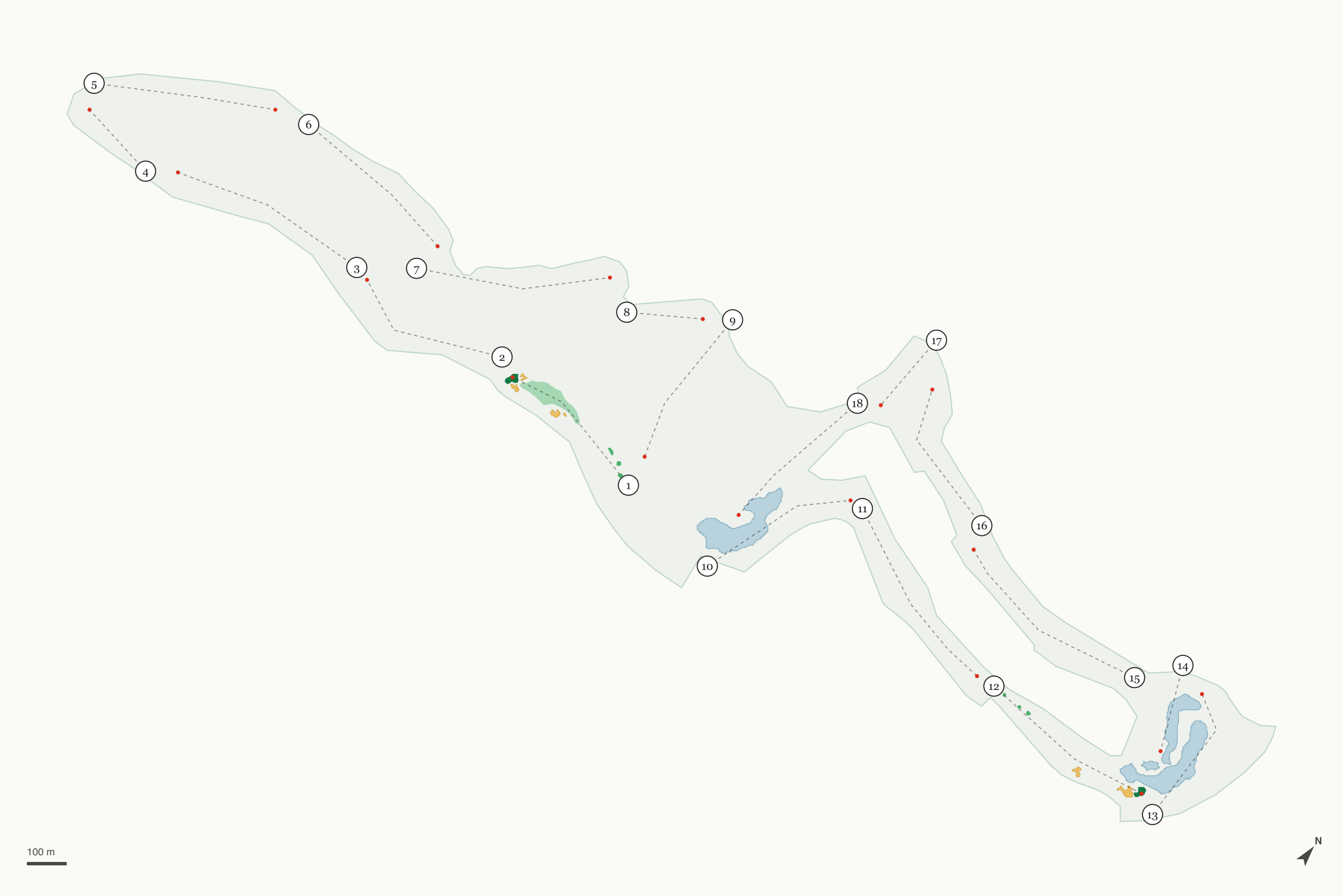 Map of Mountain Falls Golf Club