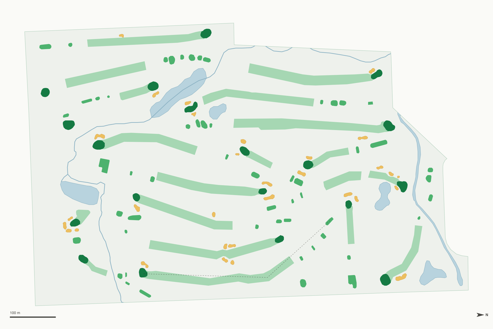 Map of Glen Oaks Golf Course