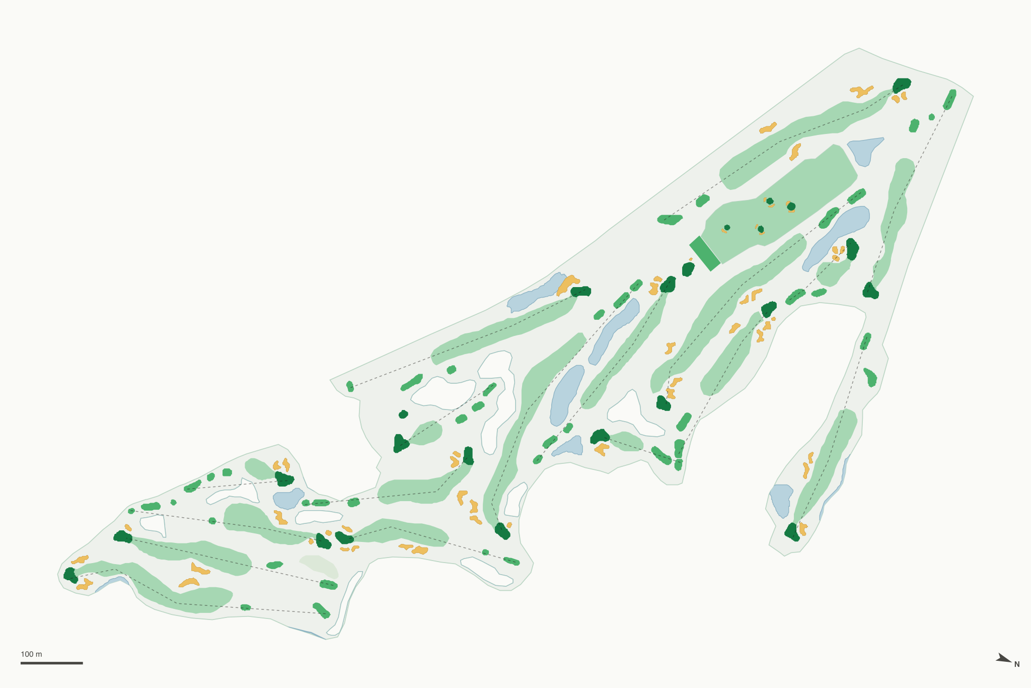 Map of Cedar Creek Golf Course