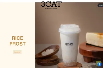 3CAT Handcrafted Beverage website homepage