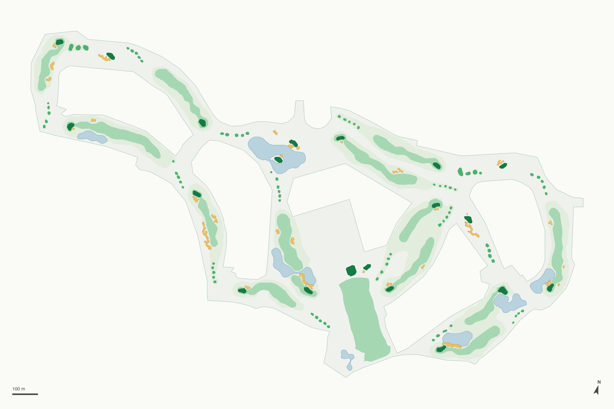Map of Seville Golf & Country Club