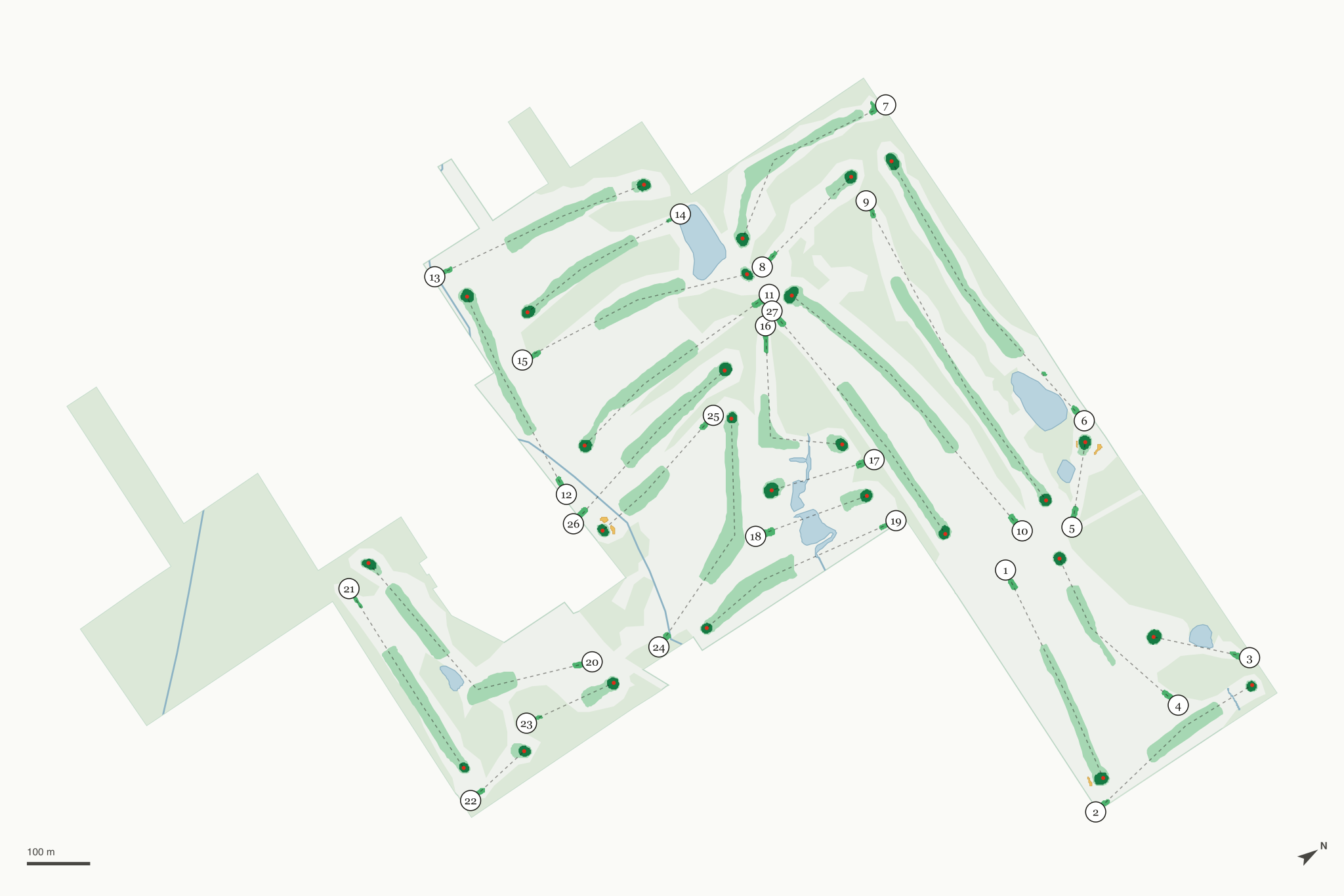 Map of Pleasant Hill Golf Course