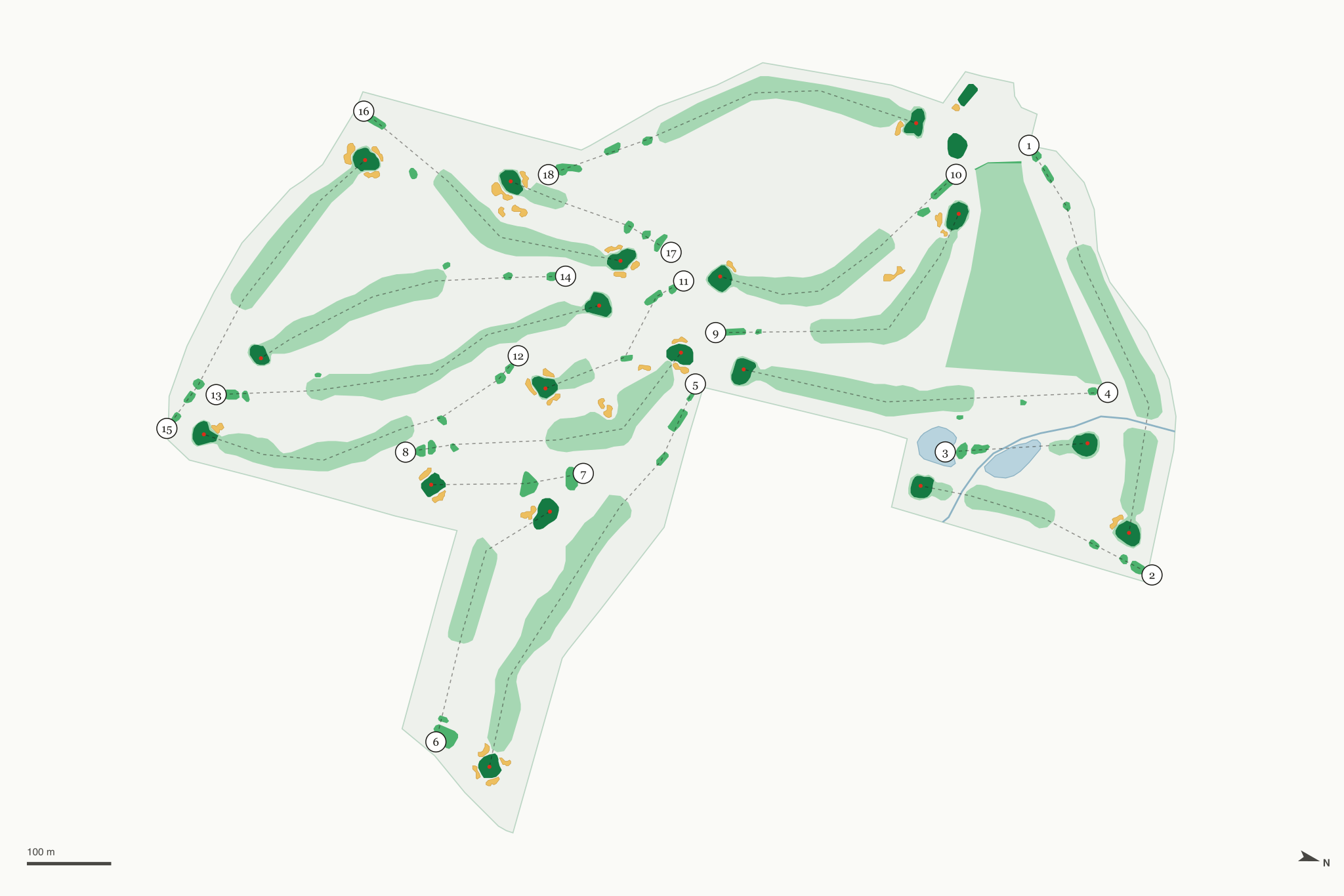 Map of Birch Creek Golf Course