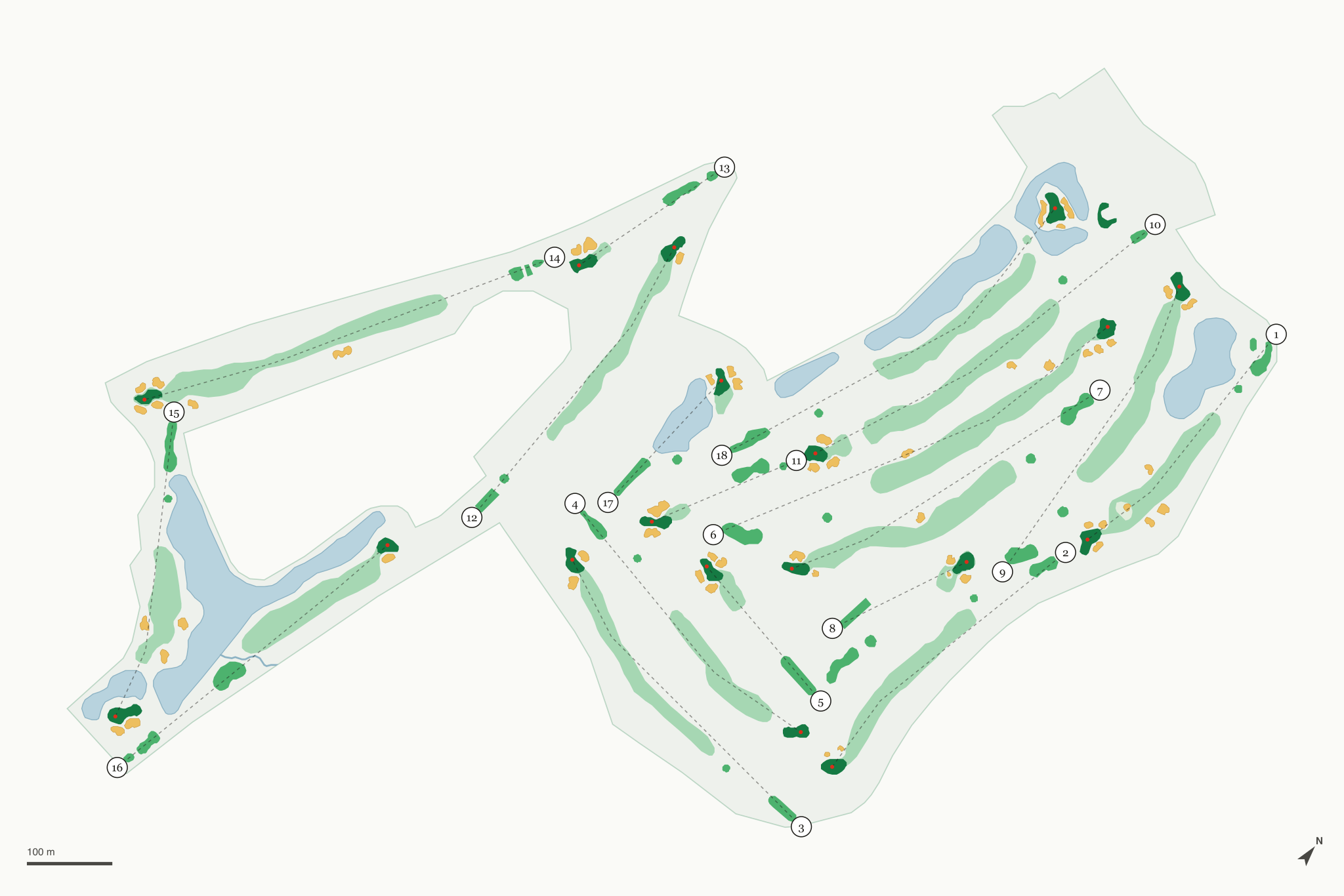Map of Royal Fox Country Club