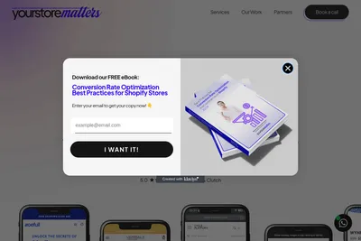 Screenshot of the YourStoreMatters homepage