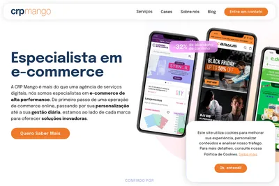 Screenshot of the CRP Mango homepage