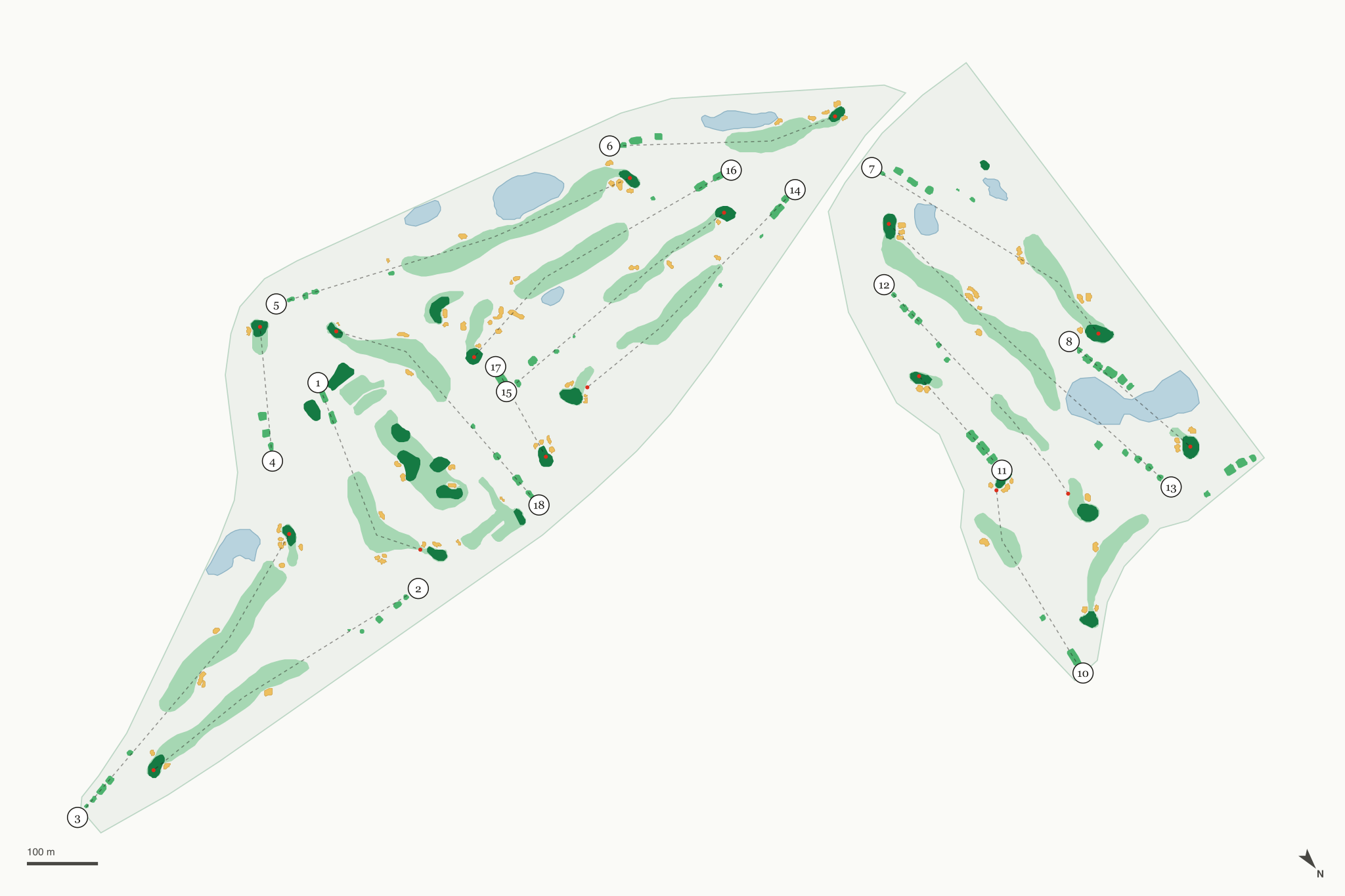 Map of Spring Hill Golf Club