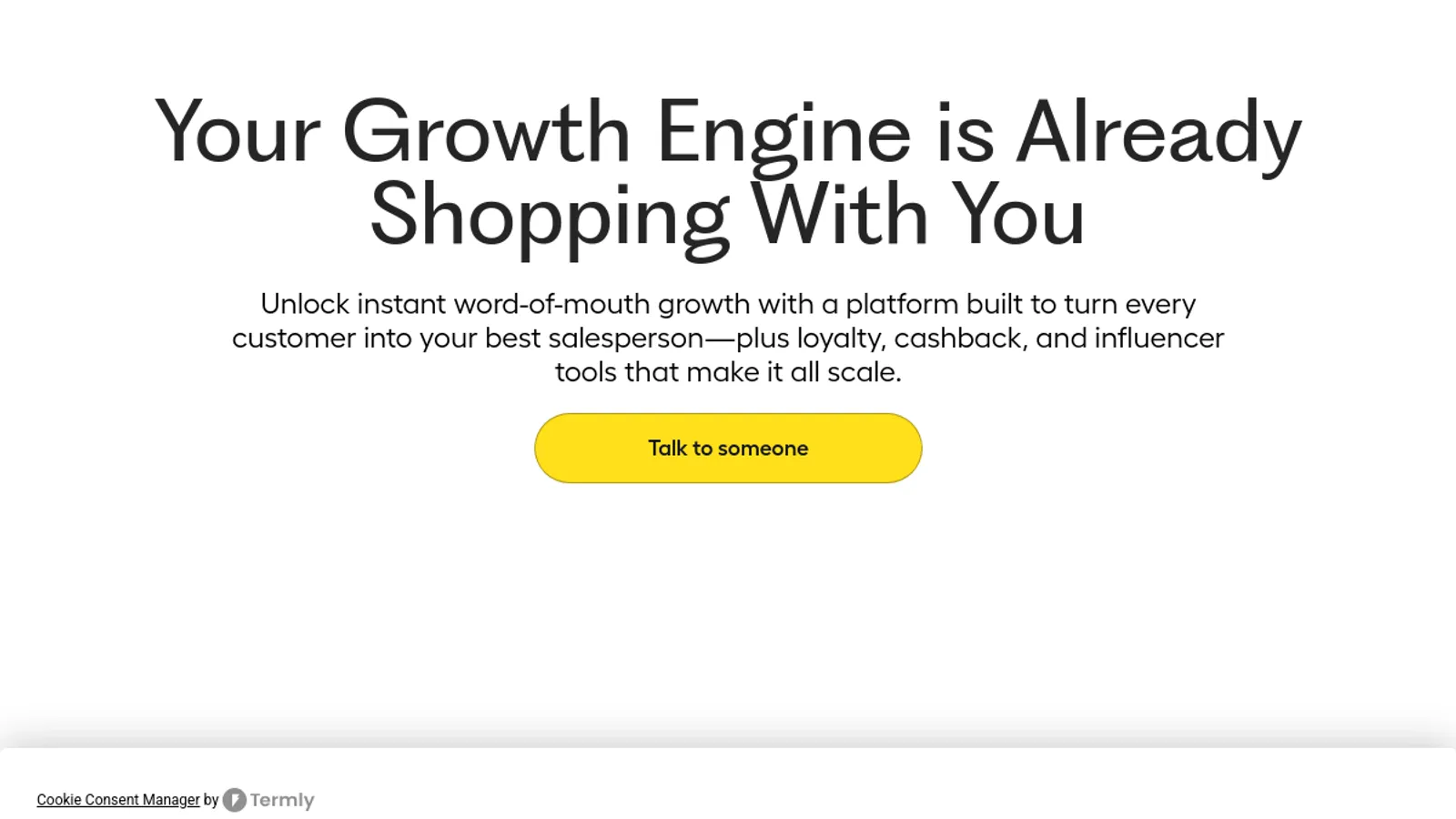 Screenshot of the Kwik homepage