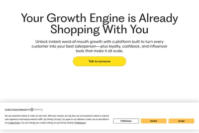Screenshot of the Kwik homepage