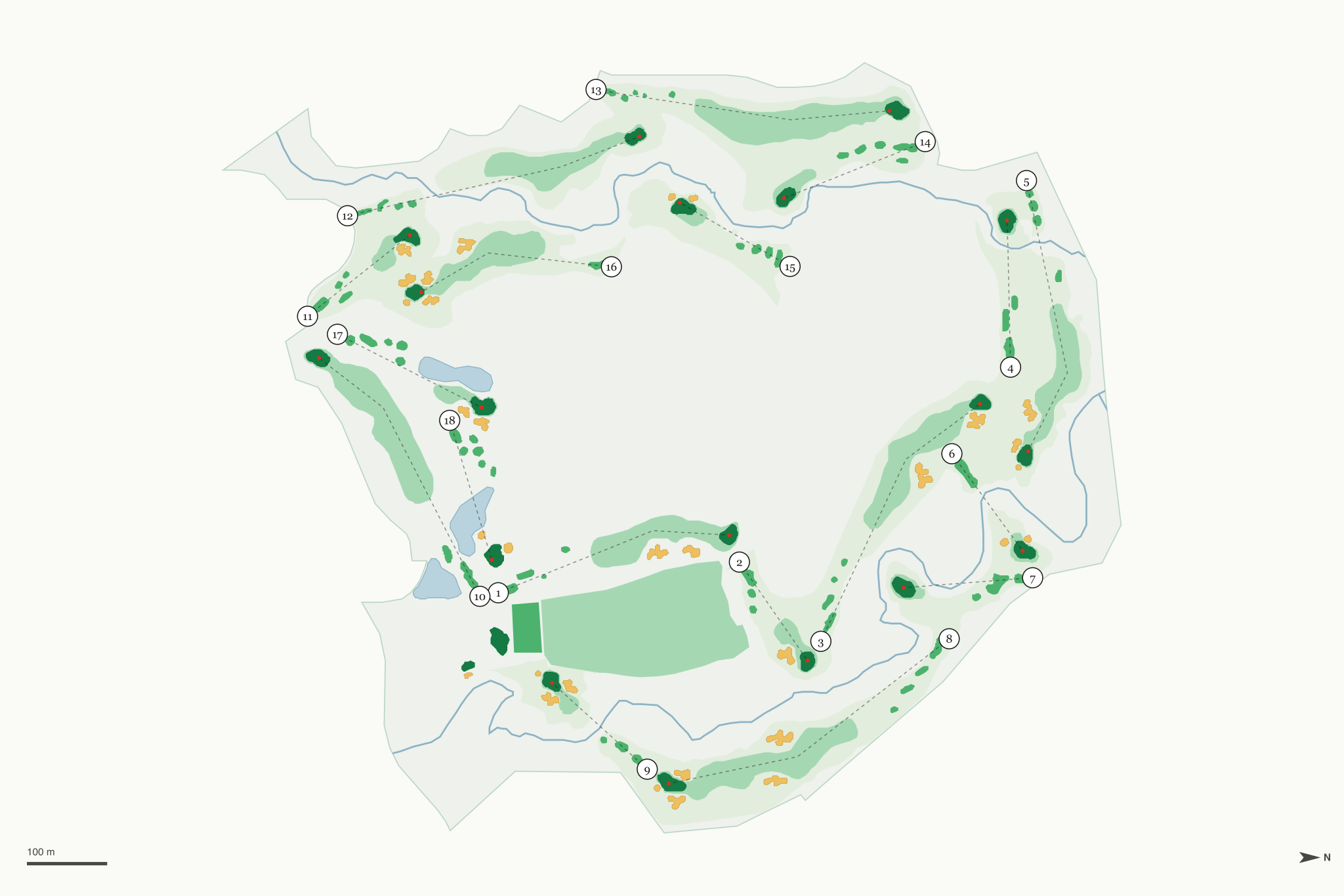 Map of Links Golf Course