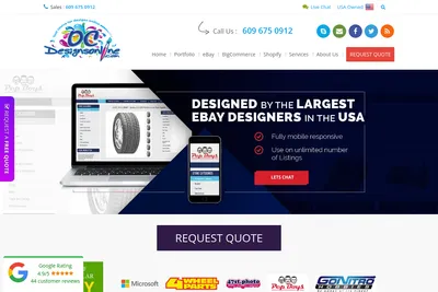 Screenshot of the OCDesignsonline, LLC homepage