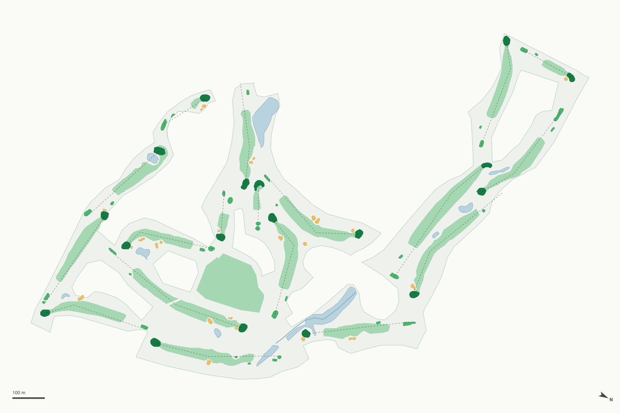 Map of Deer Run Golf Club