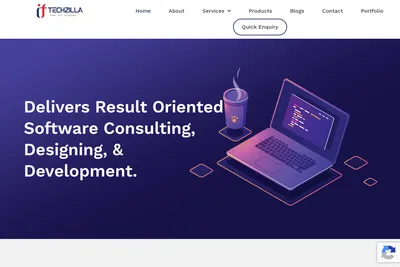 Screenshot of the IT TechZilla homepage