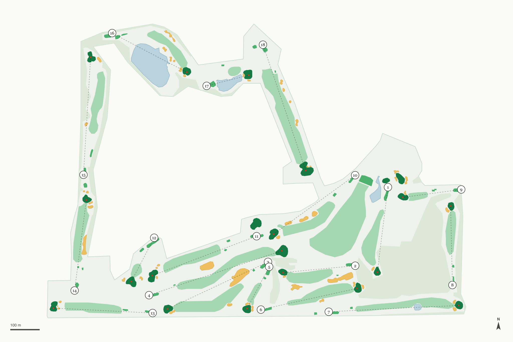 Map of Whitebirch Golf Course