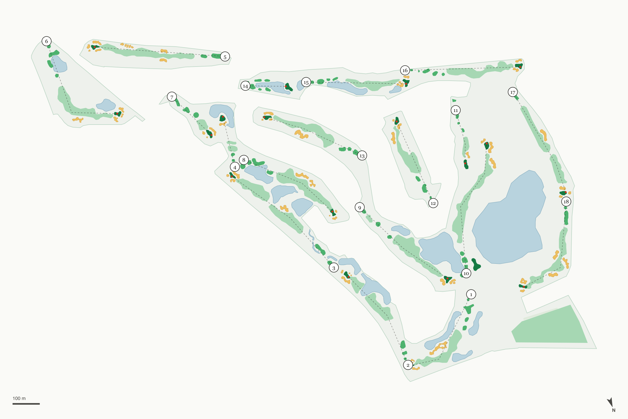 Map of Indian Summer Golf & Country Club