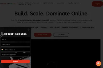 Screenshot of the eCommerce Developer in Mumbai - Mumbai Pixels homepage