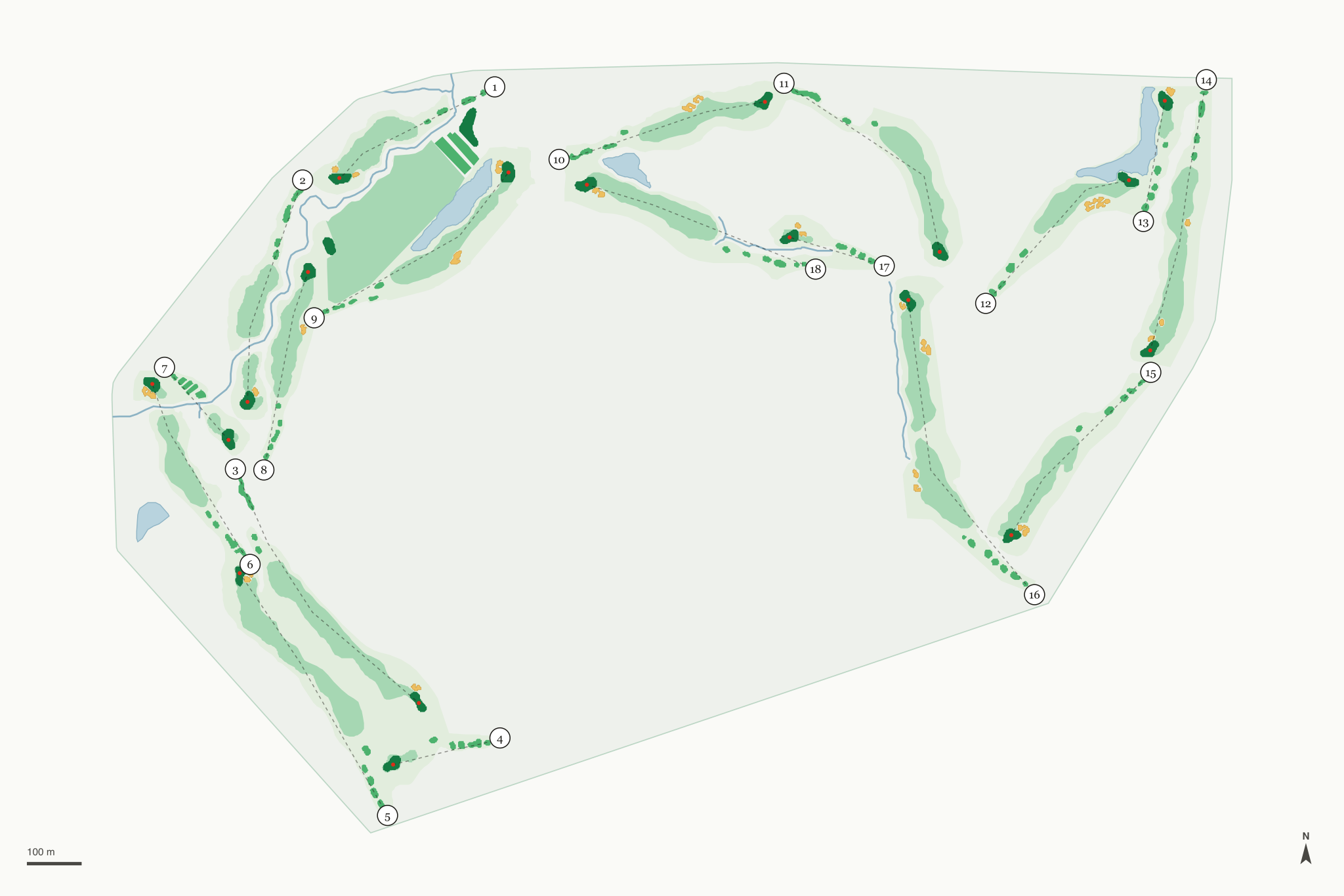 Map of Thorncreek Golf Course