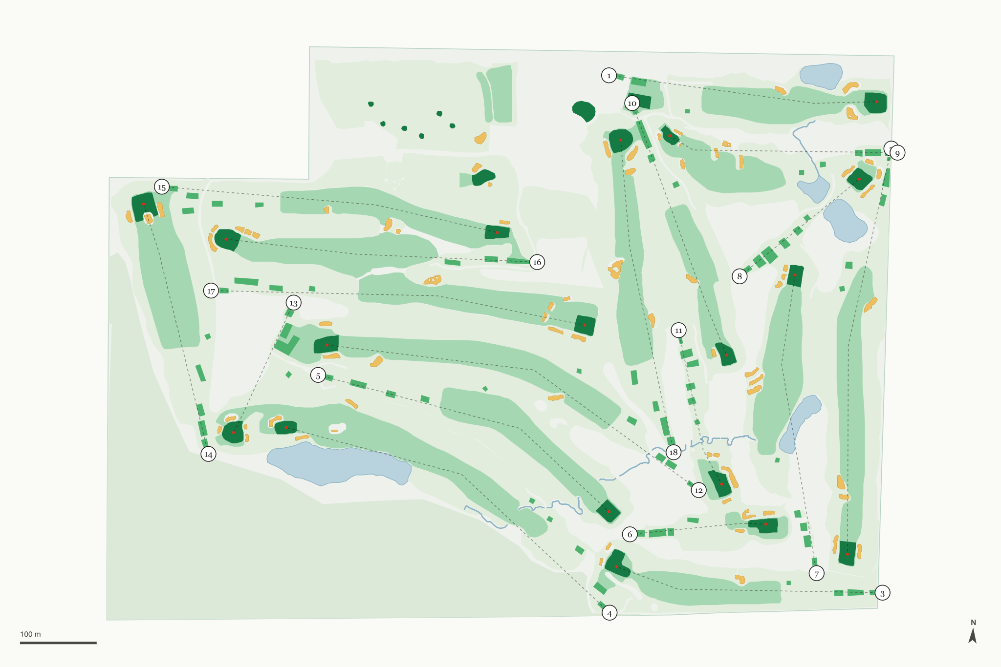 Map of Meadowbrook Country Club