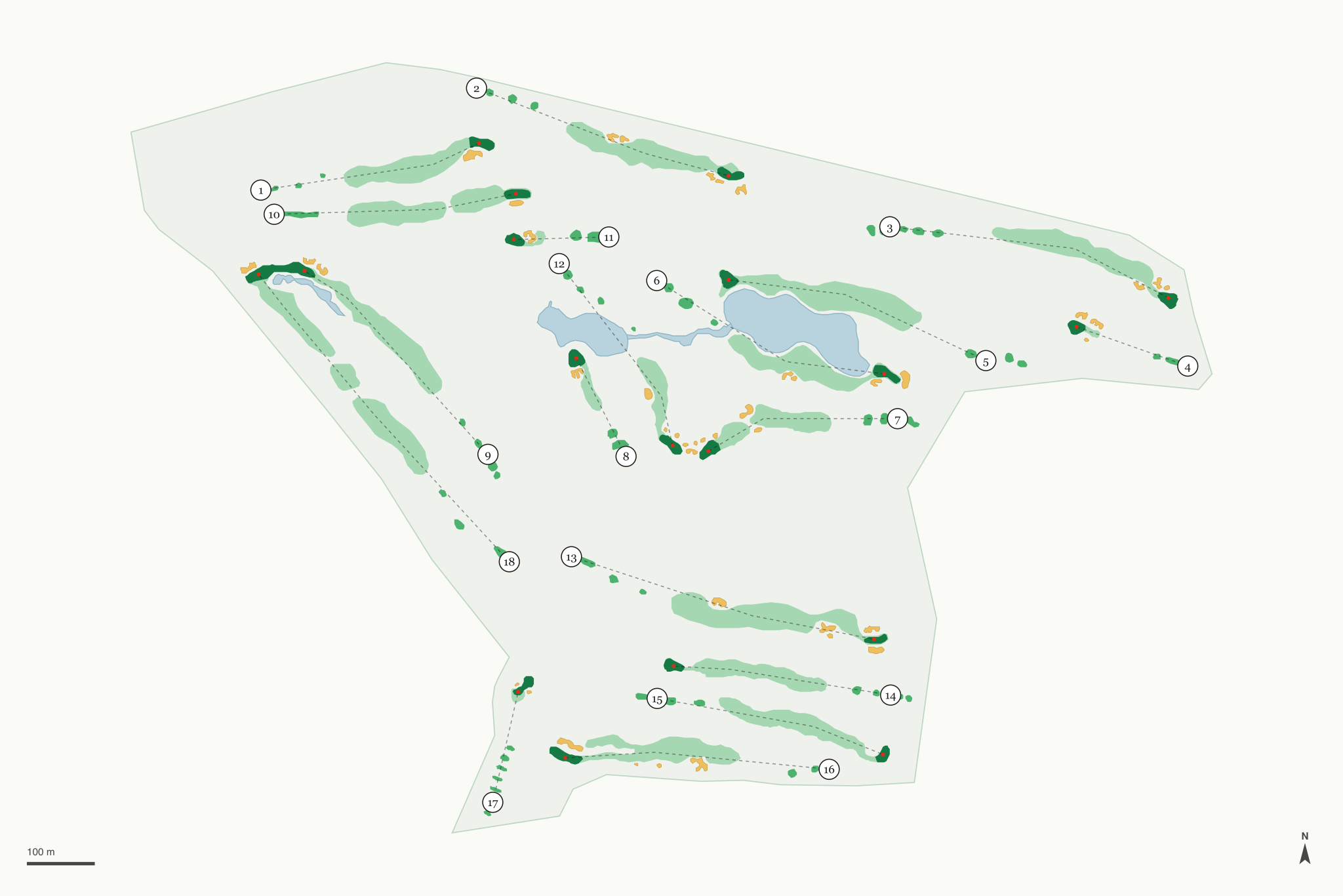 Map of Timberstone Golf Course