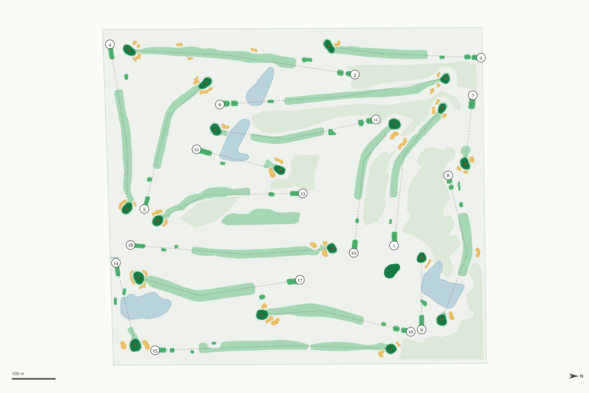 Map of Punderson State Park Golf Course